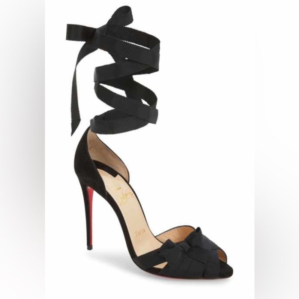 NEVER WORN! Christian Louboutin Christeriva Sandals With Grosgrain Ribbons
